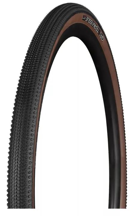 1 PNEU Bontrager GR1 TEAM ARO 700-40 Tubeless Marrom Cascalho