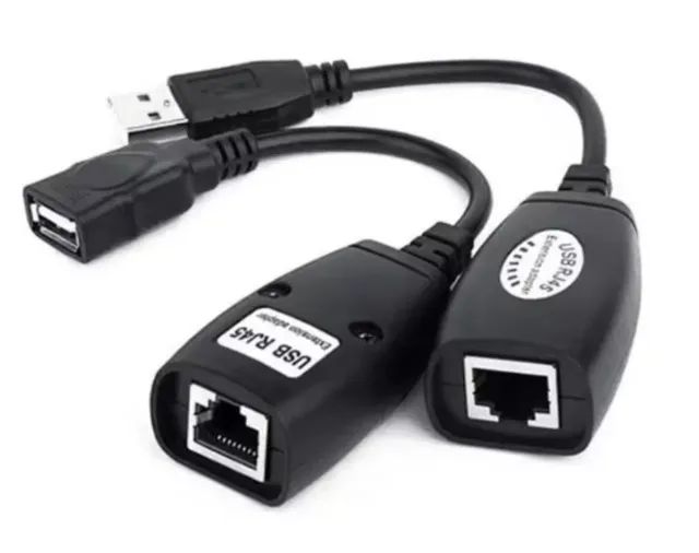 Cabo Extensor USB via Cabo RJ45 Cat5/Cat6 - Até 45 Metros - Foto 4