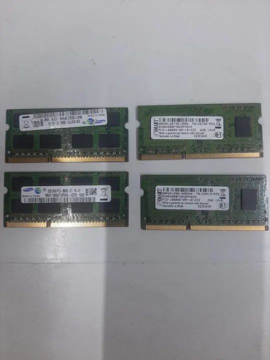 4 memorias 2gb not