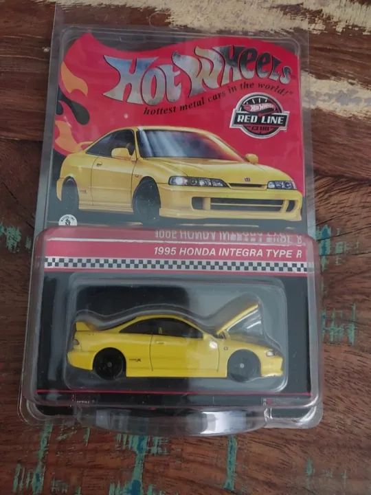 Hot Wheels Rlc 1995 Honda Integra Type R Amarelo - Foto 5
