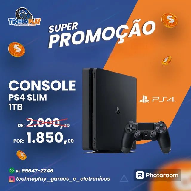 PS4 Slim 1TB c Garantia Brinde 01 Jogo Fisico SEMANA DE OFERTAS IMPERDIVEIS Consoles de Video Game Meireles Fortaleza 1299662166 OLX