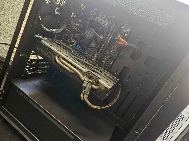 PC GAMER MUITO POUCO USADO COM PECAS AINDA NA GARANTIA - I3 10105F, RX580 8GB, 16GB RAM - Foto 2