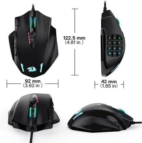 Mouse Redragon Impact M908 Impact RGB - Foto 5