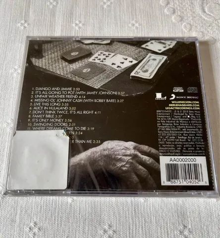 Cd Willie Nelson E Merle Haggard - Django And Jimmie - Novo - Foto 2
