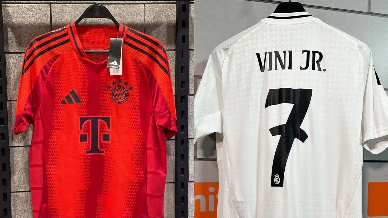 2 Camisas. Real Madrid e Bayern Oficial Promoção 