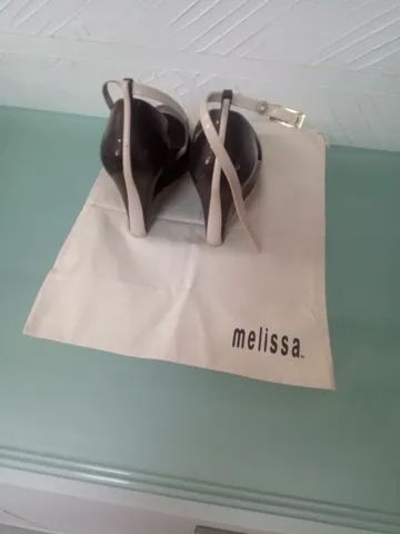 Melissa Plataforma- Marrom Com Detalhes Creme- Original-37 - Foto 3