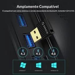 Adaptador Orico Bluetooch 5.0 USB ou 12X 4,72 - Foto 3
