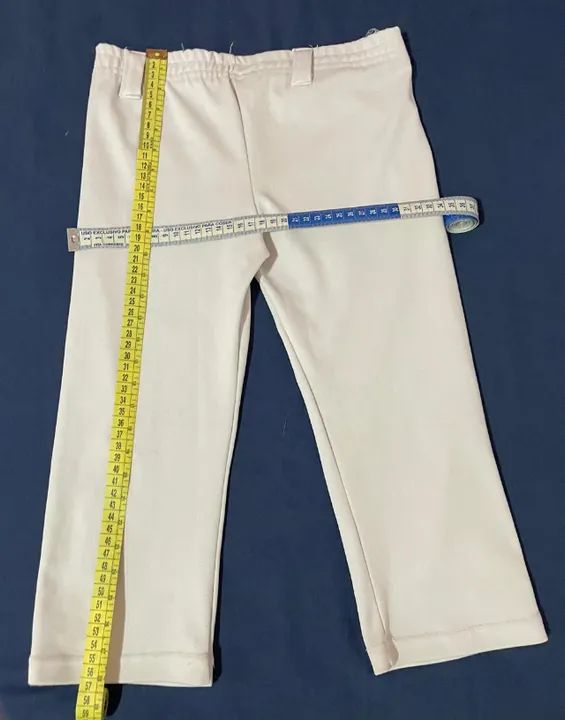 Calça infantil de capoeira branca - Tam P - Foto 2
