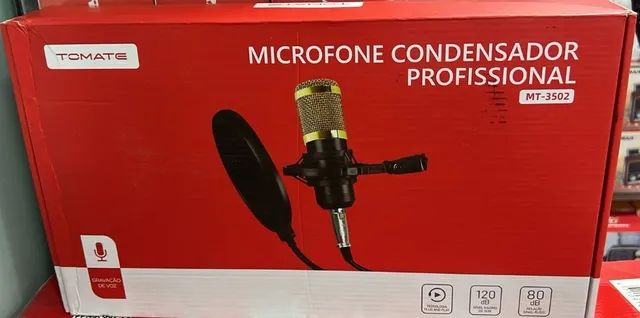 Microfone Condensador Podcast Lives Profissional MT-3502 Tomate - Foto 5