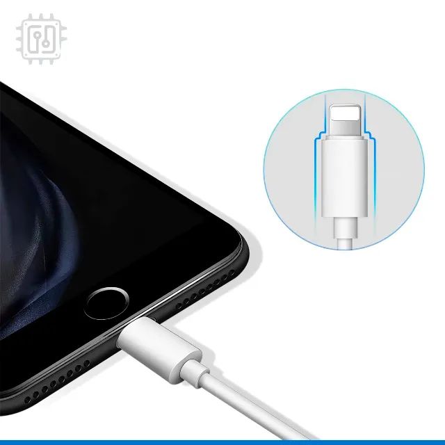 Adaptador de Fone de ouvido P2 para iPhone Dual Lightning Carrega Com Fone 2em1 - Foto 4