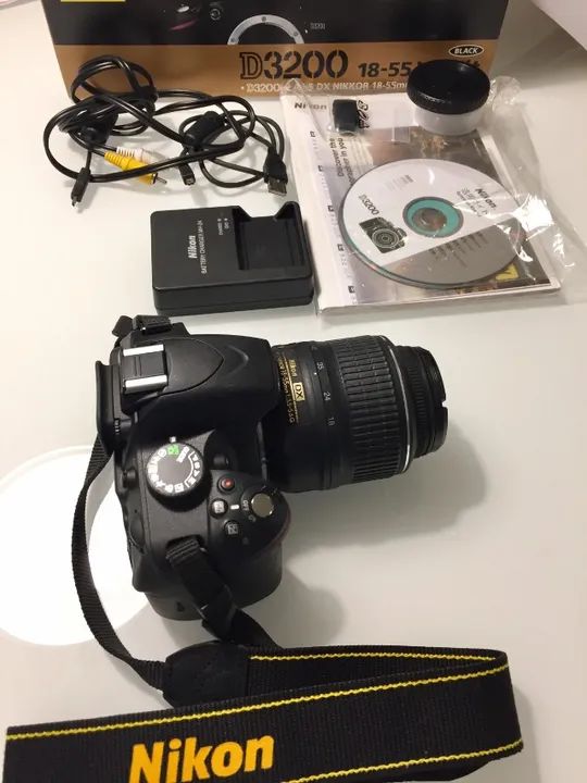 Câmera fotografica D3200 Nikon (semi nova, quase sem uso) - Foto 4