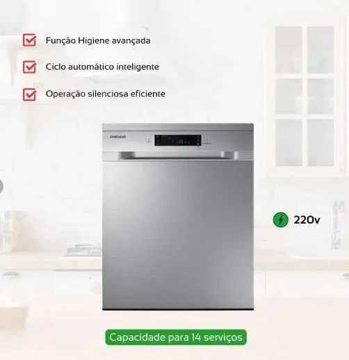 Lava-louças Samsung 14 Serviços Inox 220V - DW60DG550FSRBZ - Foto 5