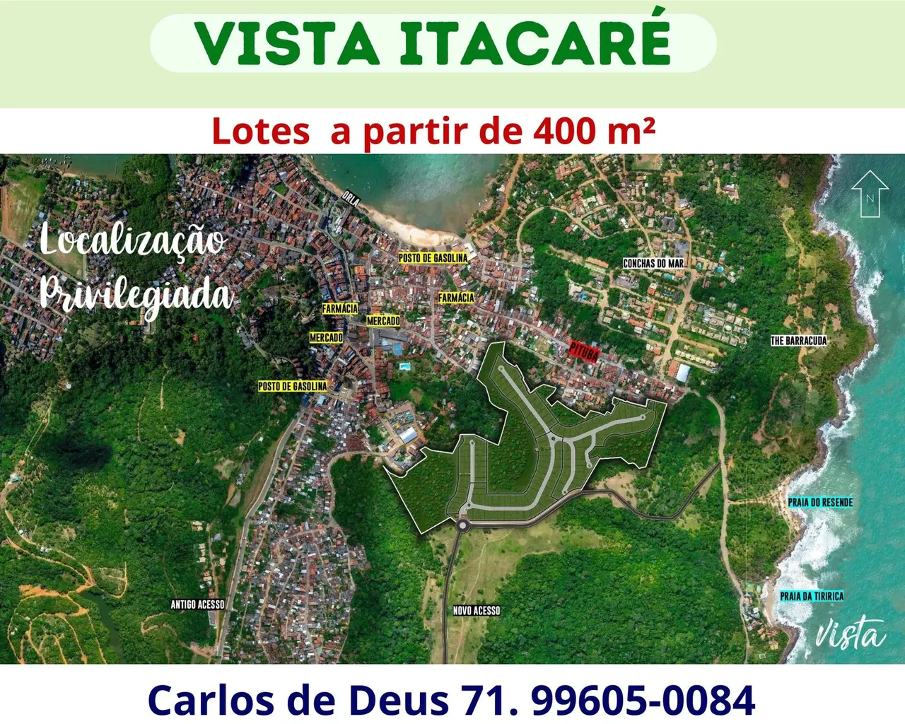 Vista Itacaré, Condomínio de lotes a partir de 400 m², Vista Mar , últimas unidades!!