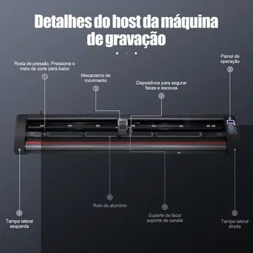 Plotter De Recorte Leitura Automático Câmera Mec-1350 Mecolour 110v/220v - Foto 3