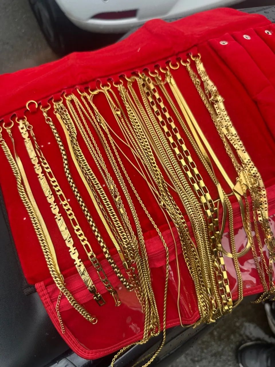 Cordão, pulseira, anel, pingente 18k - Foto 5
