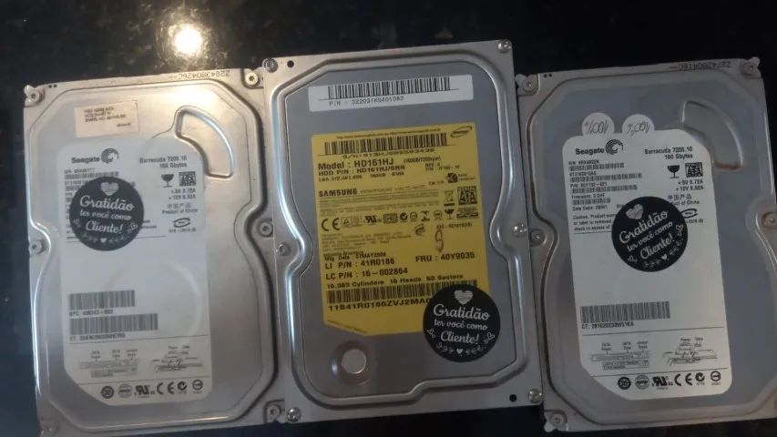 HDs 160gb Testado com garantia