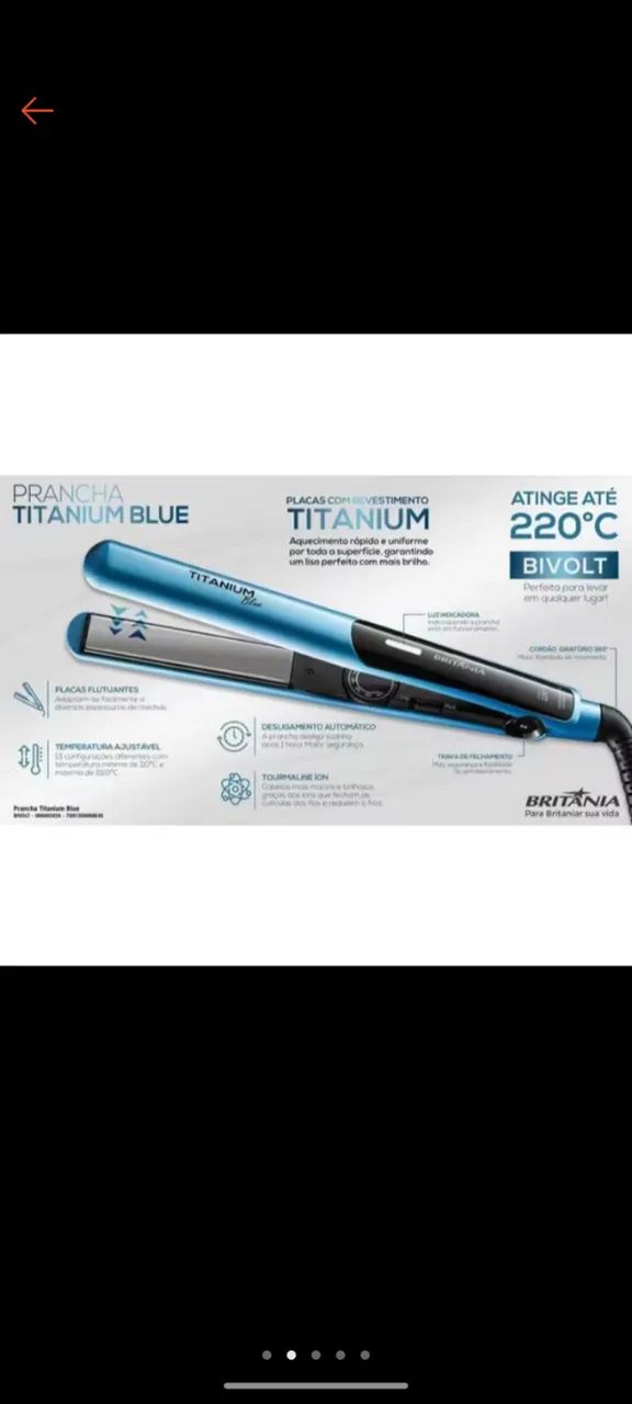 Prancha Titanium Britânia  - Foto 2
