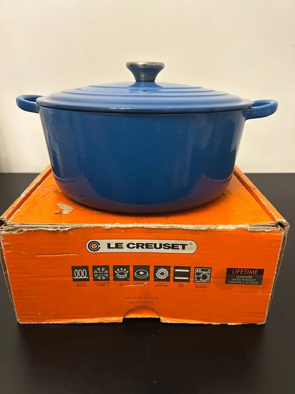 Panela Le Creuset Original - 26cm | 5,3L | Azul Marseille