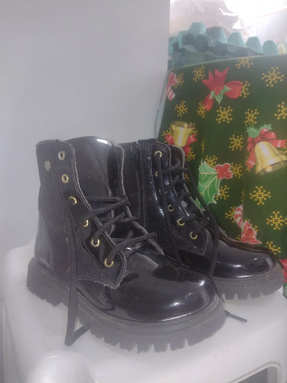 Botas infantis pretas
