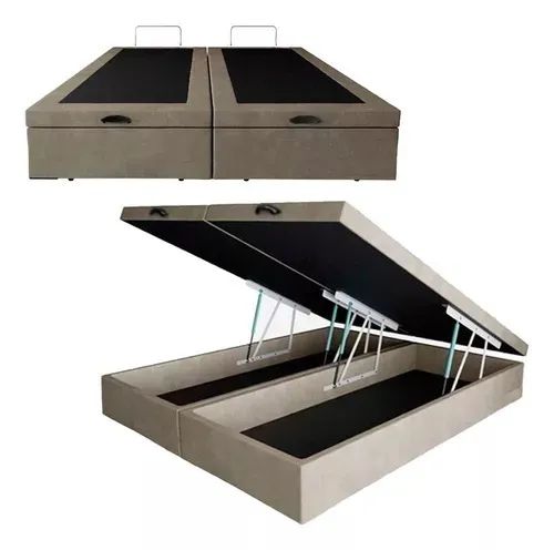 cama box bau bipartido casal 