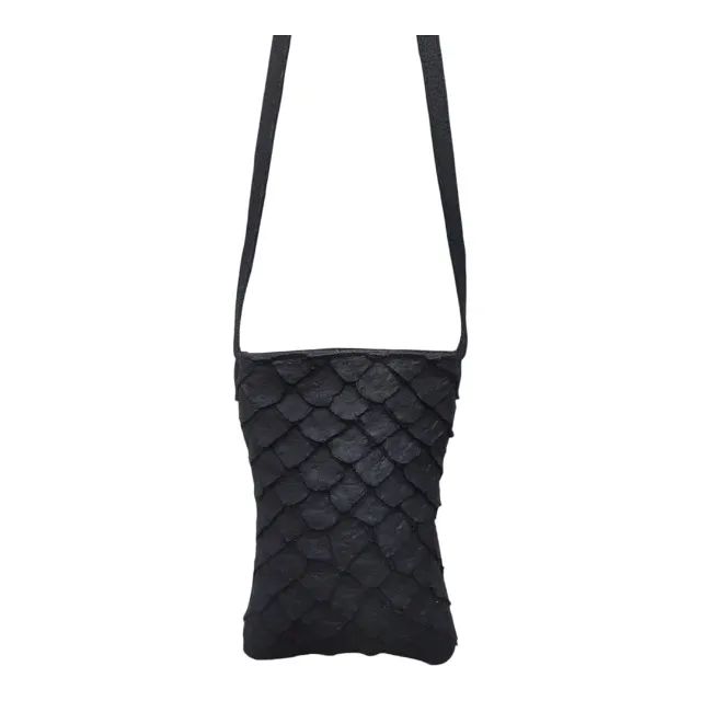 BOLSA TRANSVERSAL COURO DE PIRARUCU LEGÍTIMO - Foto 2