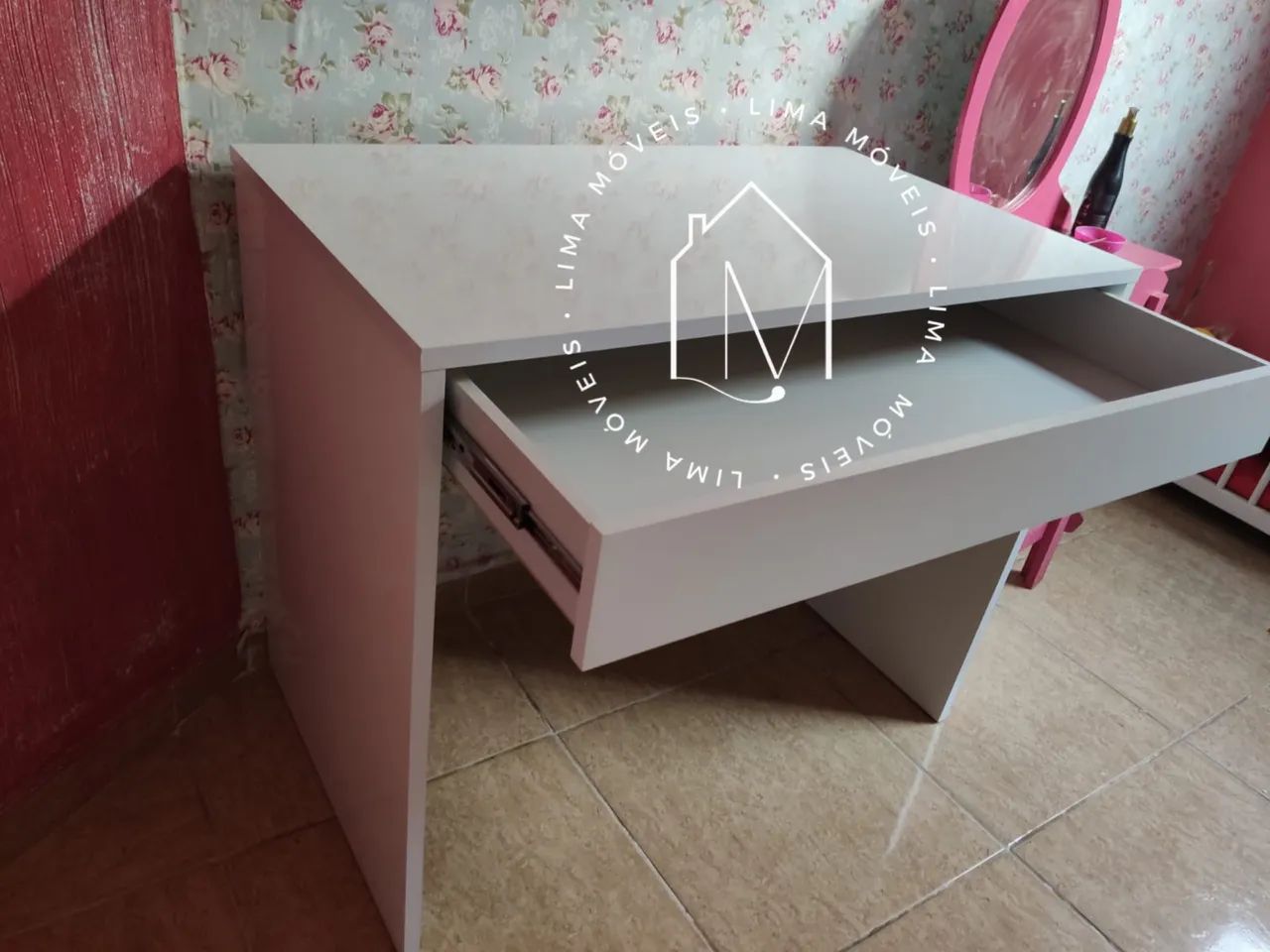 Escrivaninha 1 Gaveta / Mesa de Estudo  - Foto 4