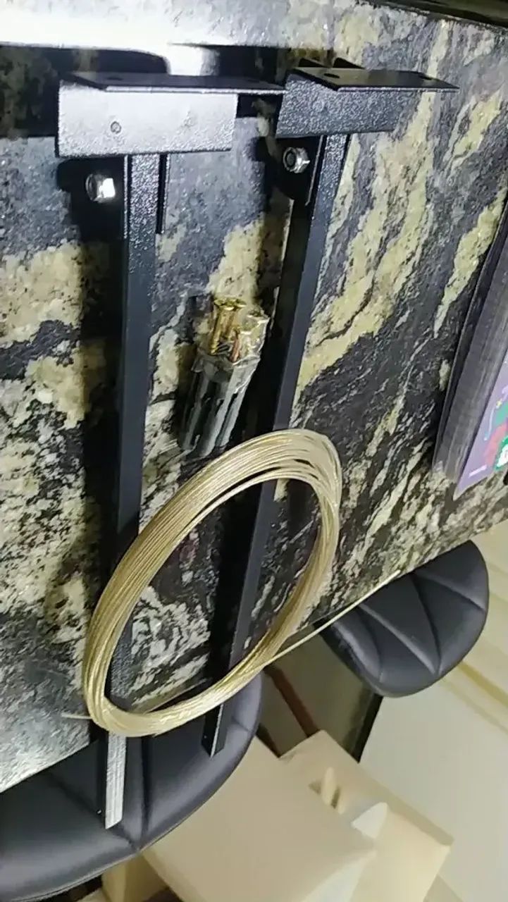 Varal De Parede Retrátil Em Aço Dobrável, Articulado, Cabo De Aço Encapado - Foto 3
