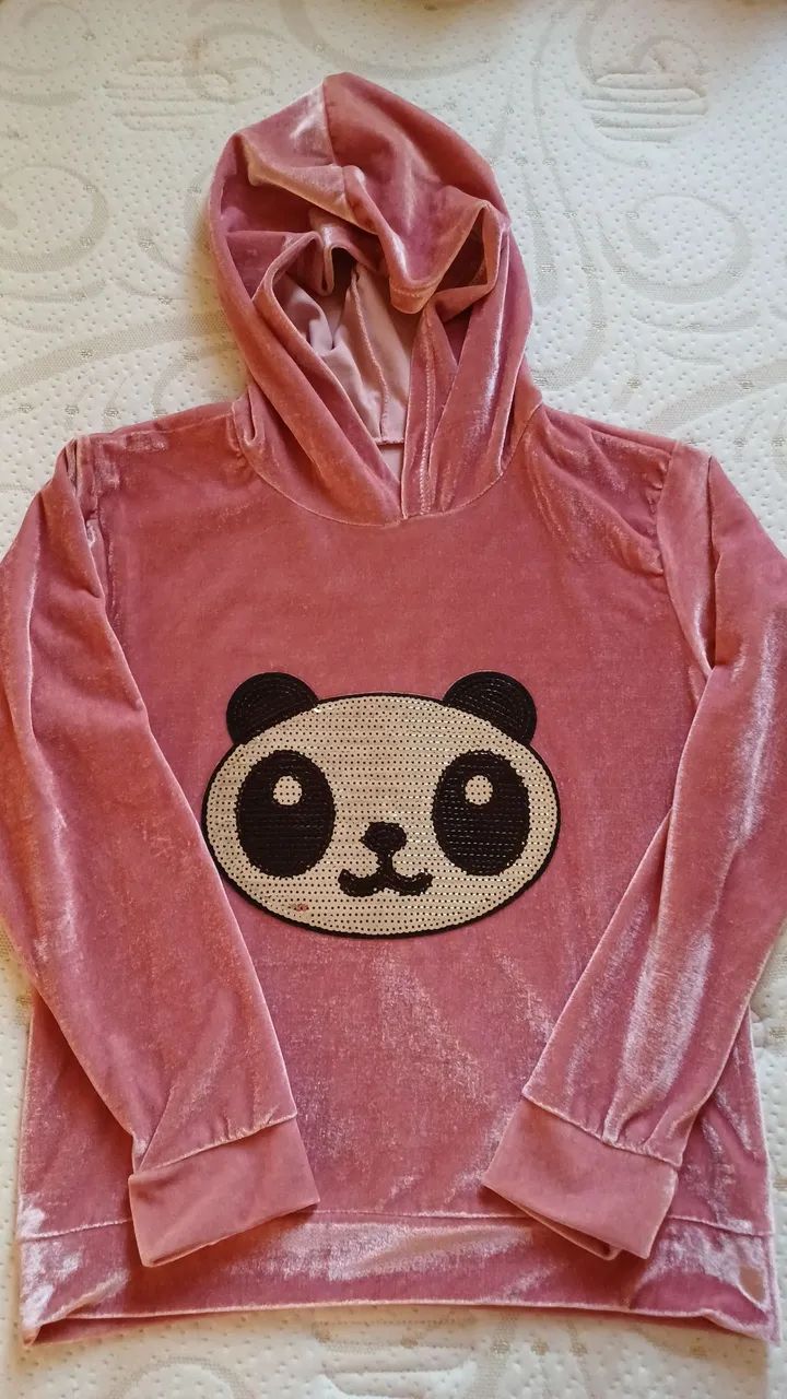 Conjunto de Plush Infantil com Panda - Rosa - Foto 4