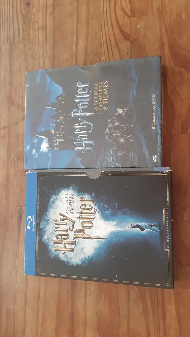 BLUE RAY E DVD NOVOS HARRY POTTER coletânea completa com 8 unidades. 