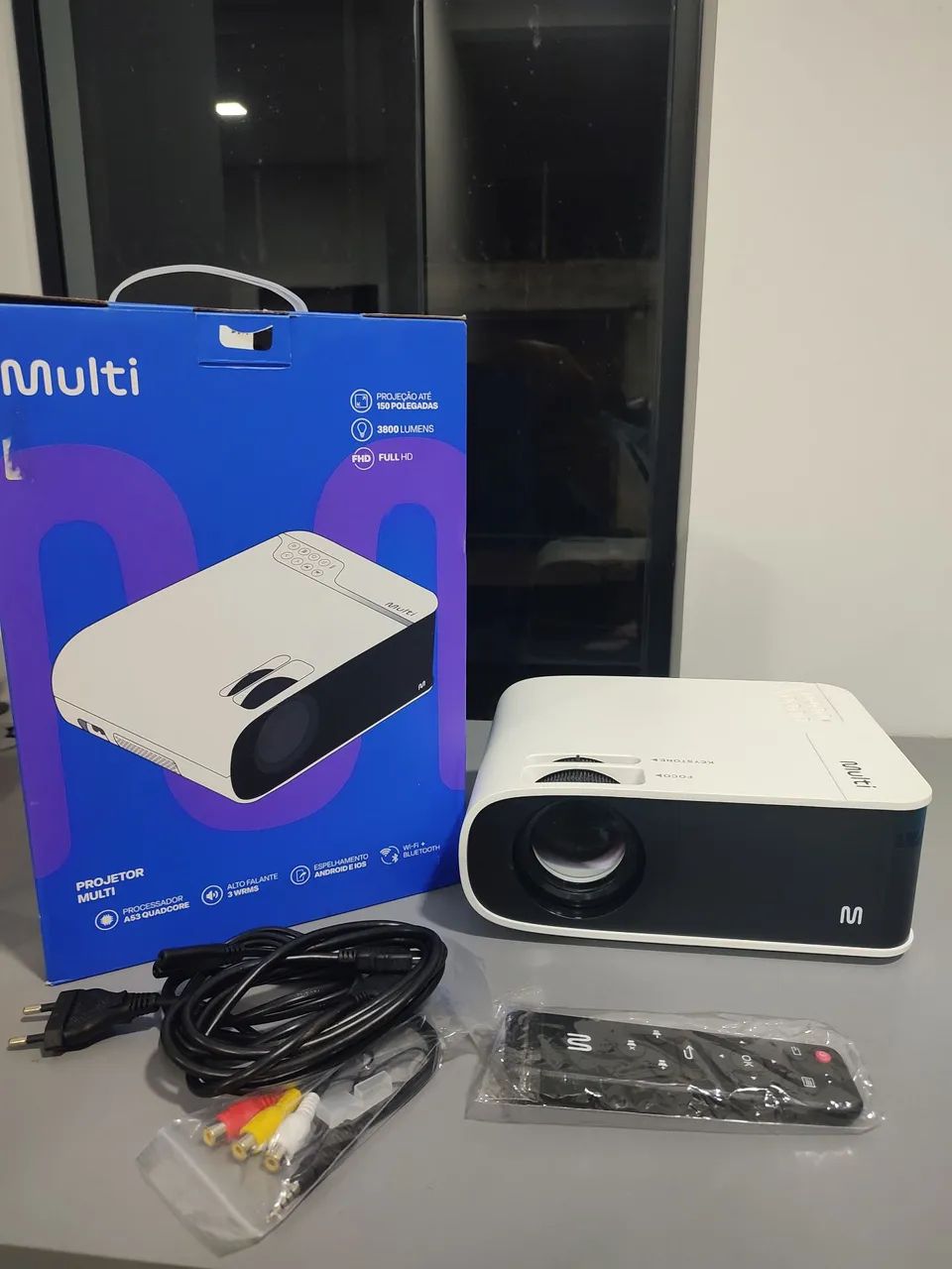 Projetor Multi pj005 com 3800 Lumens e Full HD - Foto 2
