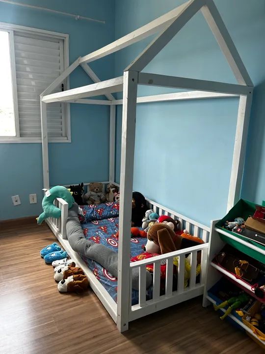 Cama Casinha Infantil - Branco 