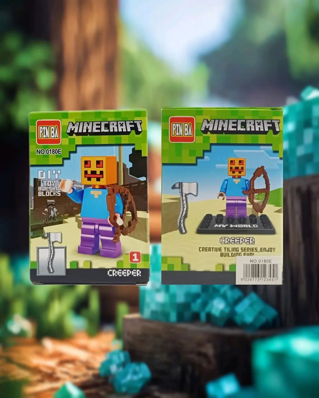 Boneco Minecraft de Montar Compatível com Lego 