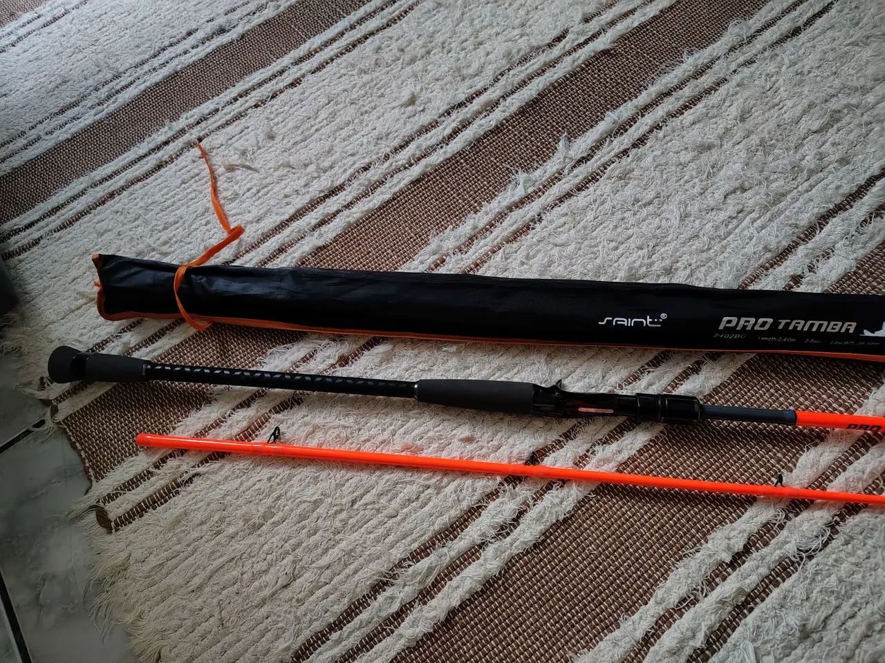 Vara de pesca Saint pro tamba 2,40mt 2 partes - Foto 3