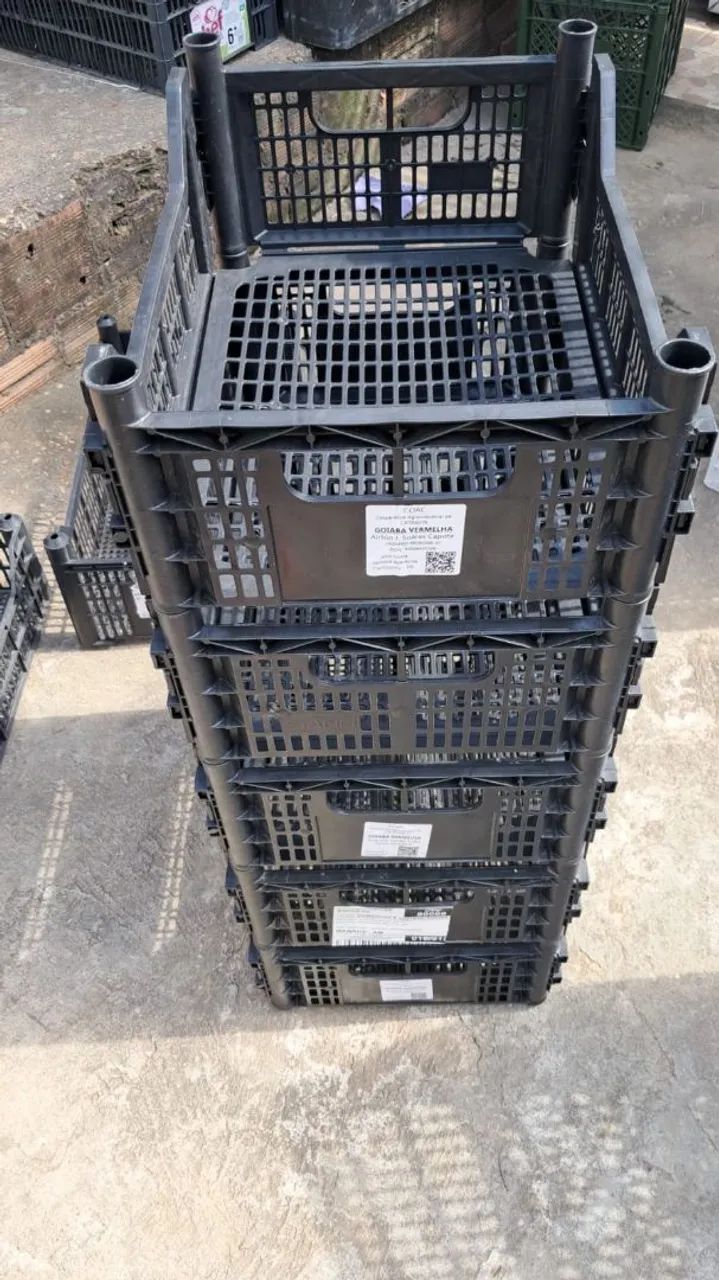 Caixas térmicas de isopor, caixas de plástico empilhável, excelente para organização  - Foto 6