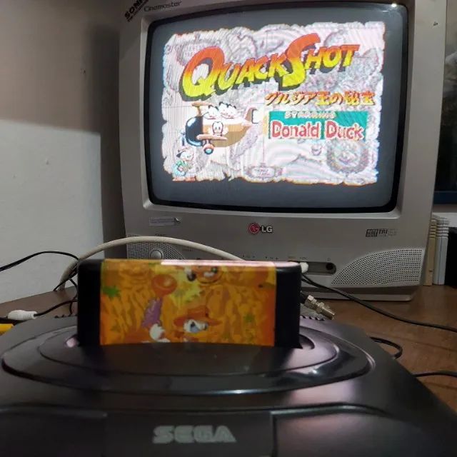 Mega Drive 2 Versão asiática com slot para Sega CD funcionando perfeitamente - Foto 4