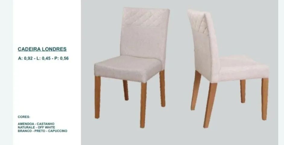 Cadeiras de sala de jantar , novas na caixa - Foto 2