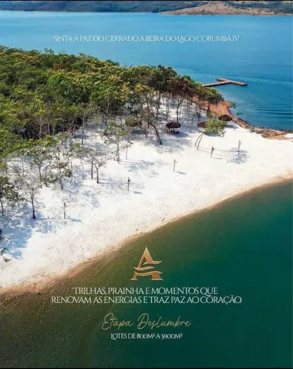 Terreno à beira do Lago Corumbá IV -  Sua paz no Cerrado