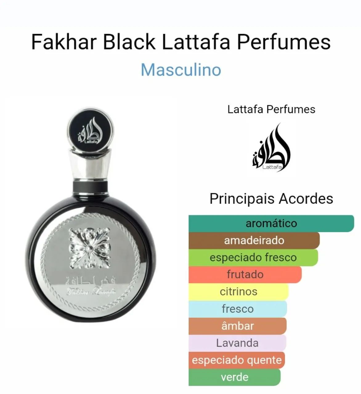 Fakhar Black - Perfume Arabe - 100 Original - lacrados  - Foto 4