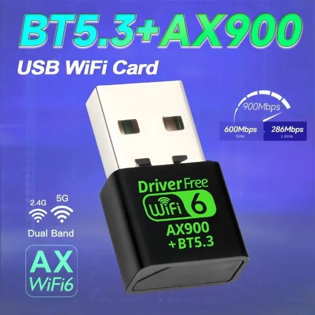 Adaptador USB Wi-Fi 6 AX900 com Bluetooth 5.3 - Foto 3