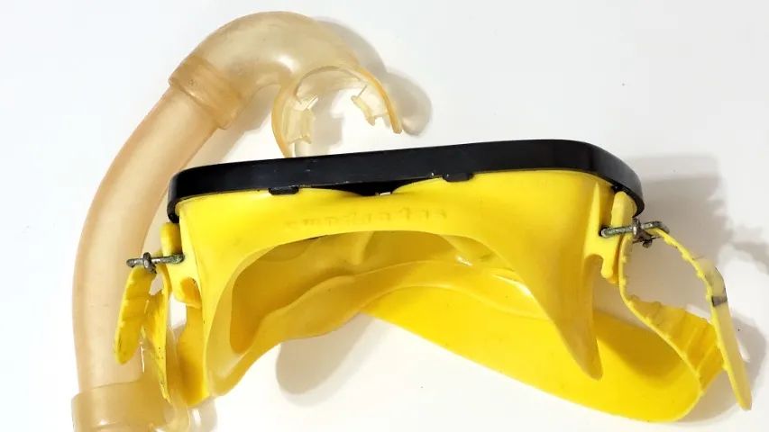 Máscara Cobra Superpuma Amarela com Snorkel X-Garet - Foto 2