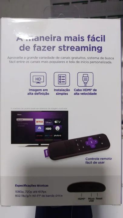 Roku Express - Streaming de alta definição - Foto 4
