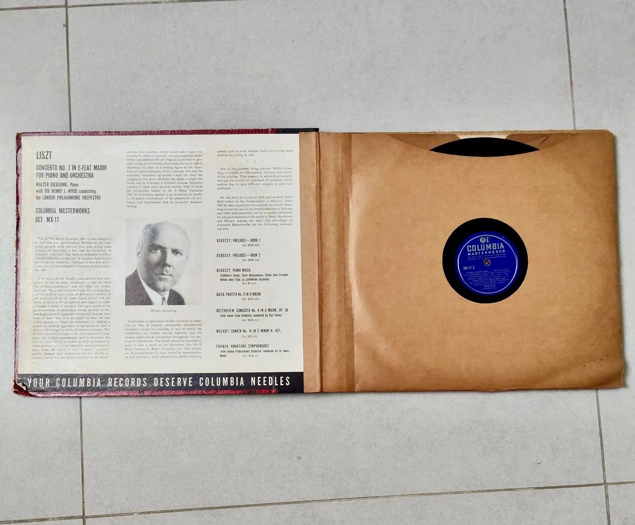 Franz  Liszt Concerto No. 1 - Walter Gieseking - Foto 3