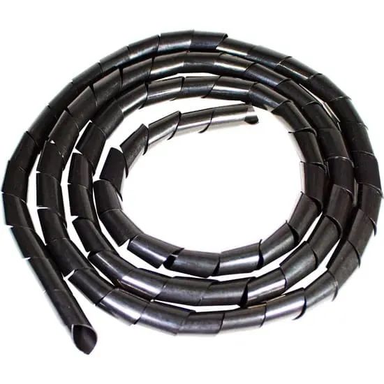 Organizador Cabos Em Espiral 1 Metro - Cor Preto *ENTREGA GRÁTIS* - Foto 2