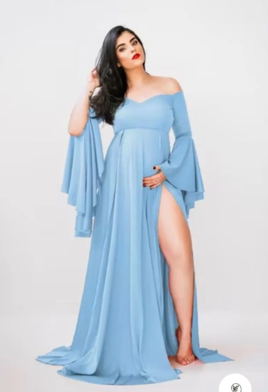 Vestido para ensaio de gestante 