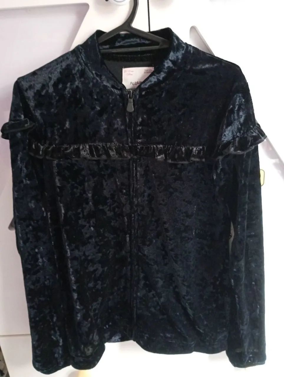 Jaqueta infantil veludo molhado - Foto 2