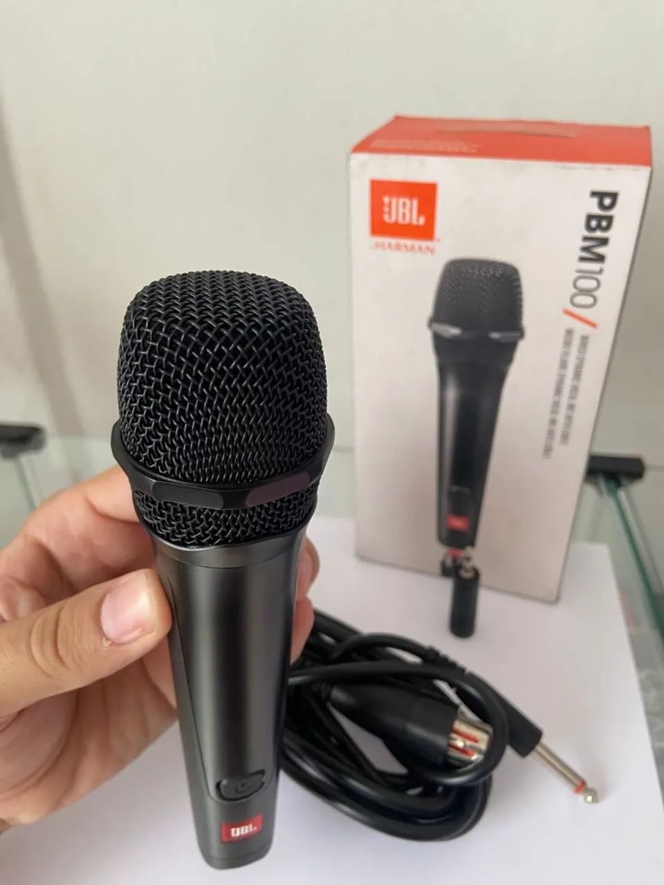 Microfone JBL Dinâmico PBM100 Wired Com Cabo - Foto 3