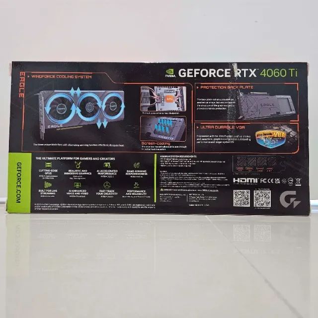 [Novo] Placa De Vídeo Gigabyte NVIDIA GeForce RTX 4060 Ti Eagle 8GB GDDR6 GV-N406TEAGLE-8G - Foto 2