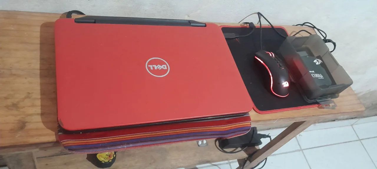 Notebook Dell Vermelho pra vender ou trocar em algo do meu interesse - Foto 2