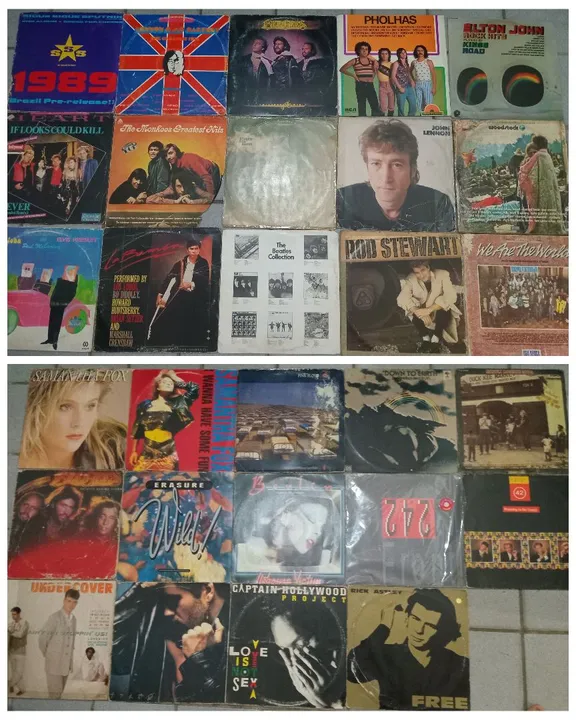 Coleção de Lps de Rock/Pop/Disco de vinil/John lennon/Paul Mccartney/Bee Gees/Os Pholhas