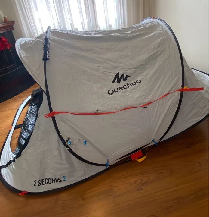 Barraca Nova Quechua 2 seconds Easy Fresh & Black para 2 pessoas  - Foto 4